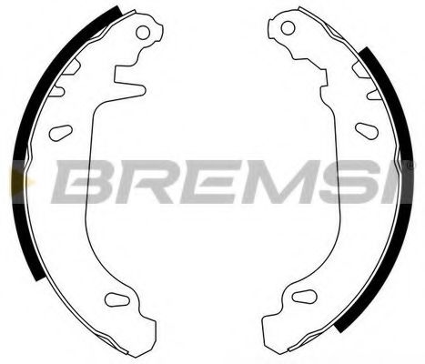 BREMSI GF0105 Тормозные колодки барабанные BREMSI 