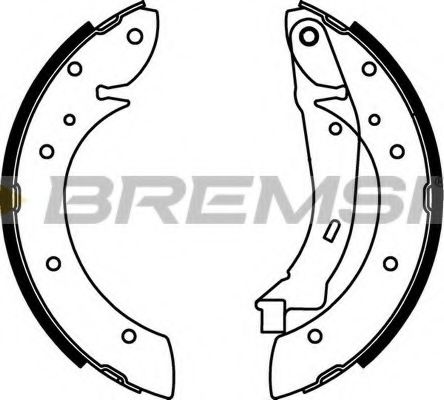 BREMSI GF0106 Ремкомплект барабанных колодок BREMSI 