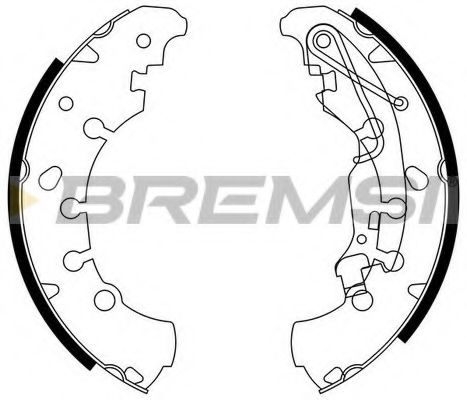 BREMSI GF0140 Тормозные колодки барабанные BREMSI для LANCIA
