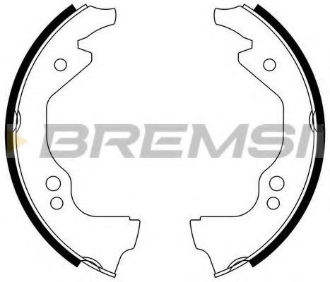 BREMSI GF0143 Ремкомплект барабанных колодок BREMSI 