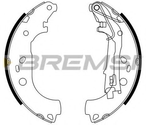 BREMSI GF0161 Ремкомплект барабанных колодок BREMSI для FIAT