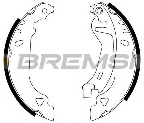 BREMSI GF0169 Тормозные колодки барабанные BREMSI для LANCIA