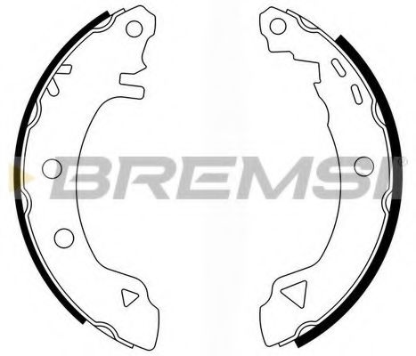 BREMSI GF0418 Тормозные колодки барабанные для RENAULT MEGANE SCENIC
