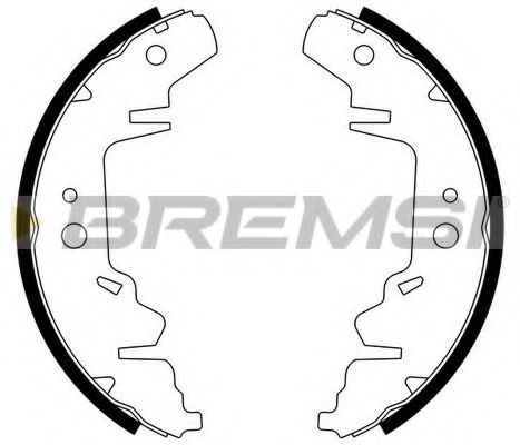 BREMSI GF0426 Ремкомплект барабанных колодок для KIA CARNIVAL