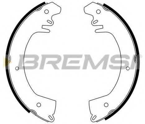 BREMSI GF0515 Ремкомплект барабанных колодок для TATA