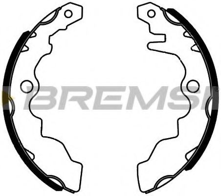 BREMSI GF0518 Ремкомплект барабанных колодок для TATA