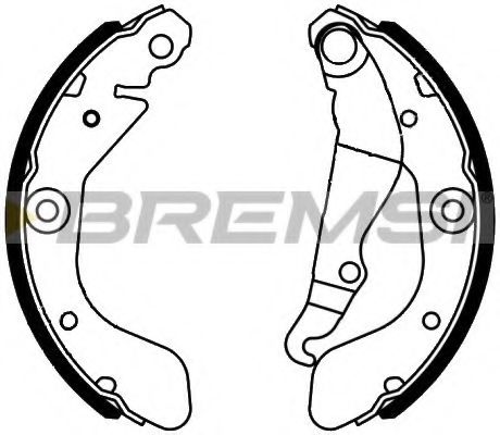 BREMSI GF0635 Тормозные колодоки 