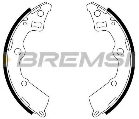 BREMSI GF0767 Ремкомплект барабанных колодок BREMSI для KIA