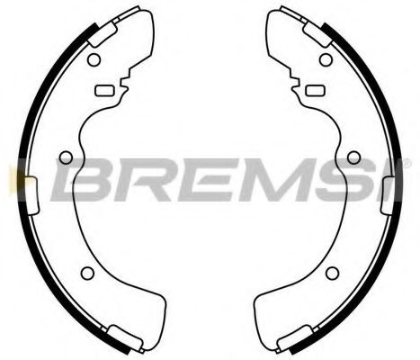 BREMSI GF0819 Ремкомплект барабанных колодок BREMSI 