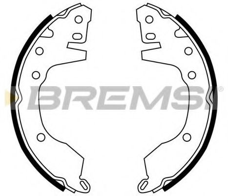 BREMSI GF0820 Ремкомплект барабанных колодок BREMSI 