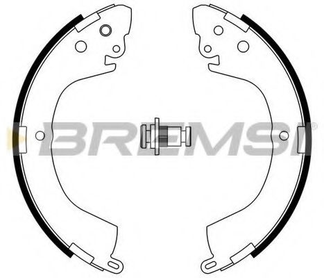 BREMSI GF0824 Ремкомплект барабанных колодок BREMSI 