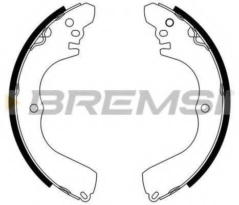 BREMSI GF0827 Ремкомплект барабанных колодок BREMSI 