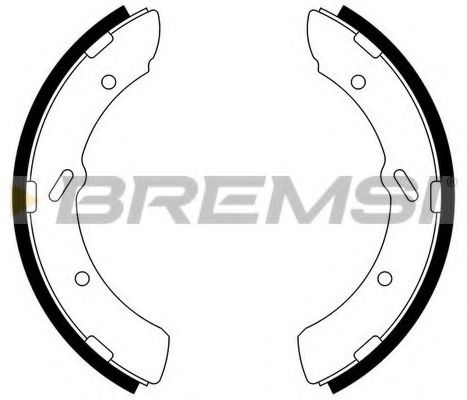 BREMSI GF0829 Ремкомплект барабанных колодок BREMSI 