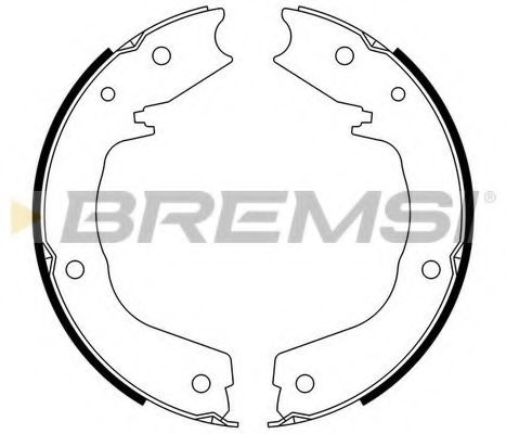 BREMSI GF0831 Ремкомплект барабанных колодок BREMSI 