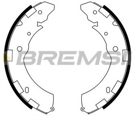 BREMSI GF0833 Ремкомплект барабанных колодок BREMSI 