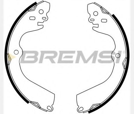 BREMSI GF0834 Ремкомплект барабанных колодок BREMSI 