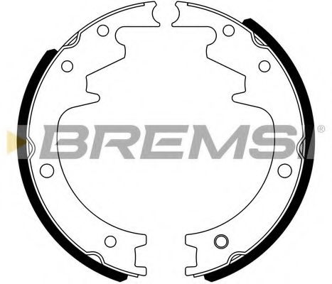 BREMSI GF0835 Ремкомплект барабанных колодок BREMSI 