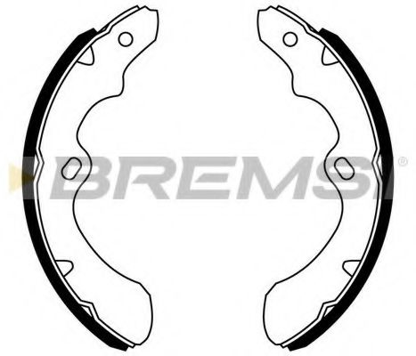 BREMSI GF0841 Ремкомплект барабанных колодок BREMSI 