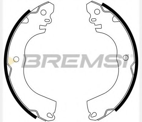 BREMSI GF0844 Ремкомплект барабанных колодок BREMSI 