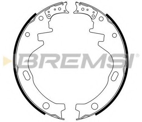 BREMSI GF0848 Ремкомплект барабанных колодок BREMSI 