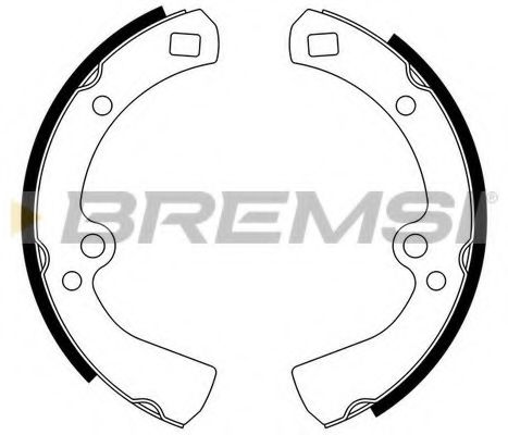BREMSI GF0852 Ремкомплект барабанных колодок BREMSI 