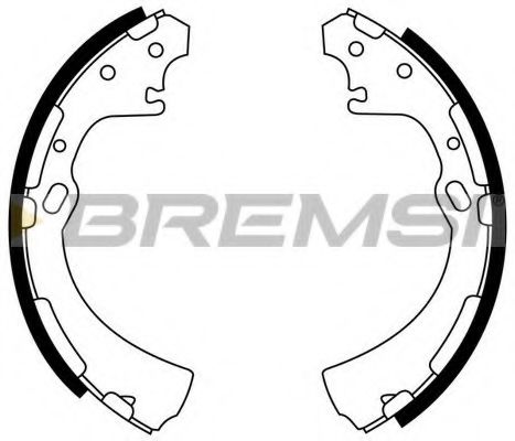 BREMSI GF0859 Ремкомплект барабанных колодок BREMSI 