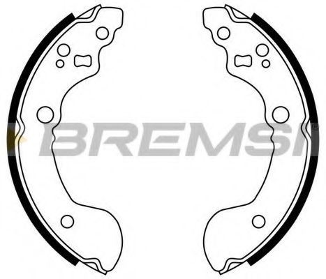 BREMSI GF0860 Ремкомплект барабанных колодок BREMSI 