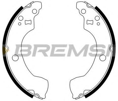 BREMSI GF0867 Ремкомплект барабанных колодок BREMSI 