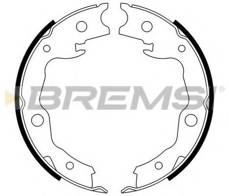 BREMSI GF0876 Ремкомплект барабанных колодок для NISSAN X-TRAIL