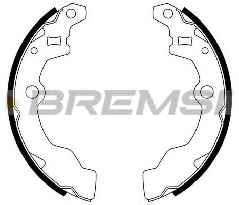 BREMSI GF0882 Ремкомплект барабанных колодок BREMSI 