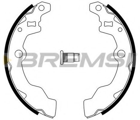 BREMSI GF0882A Ремкомплект барабанных колодок BREMSI 