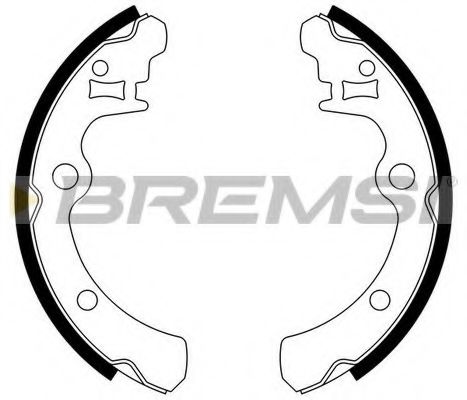 BREMSI GF0883 Ремкомплект барабанных колодок BREMSI 