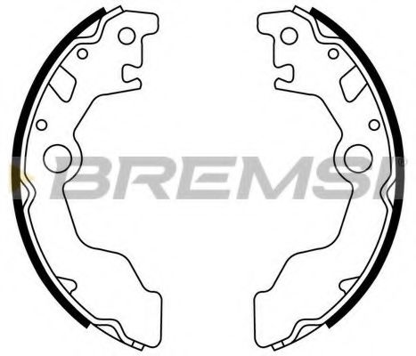 BREMSI GF0888 Ремкомплект барабанных колодок BREMSI 