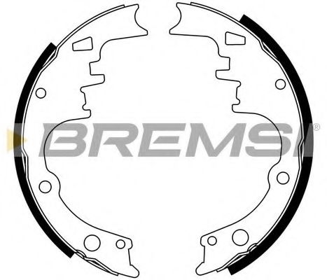 BREMSI GF4245 Ремкомплект барабанных колодок BREMSI для CHEVROLET