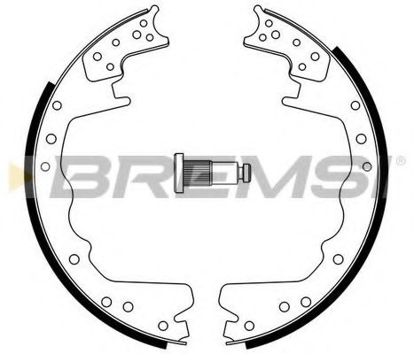 BREMSI GF4357 Тормозные колодки барабанные для FORD USA