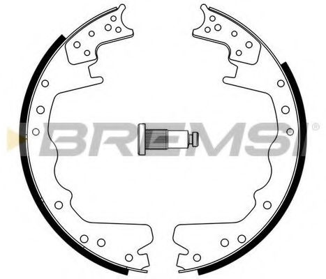 BREMSI GF4358 Тормозные колодки барабанные для FORD USA