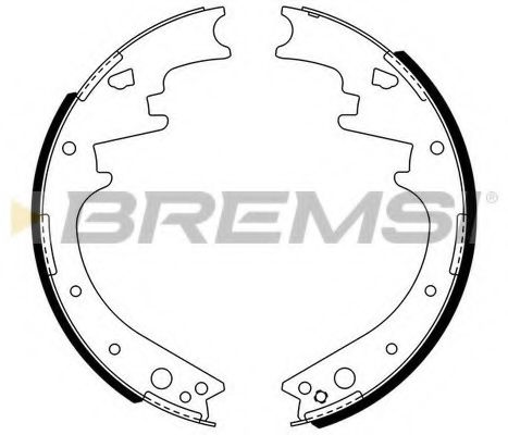 BREMSI GF4446 Тормозные колодки барабанные BREMSI для CHRYSLER