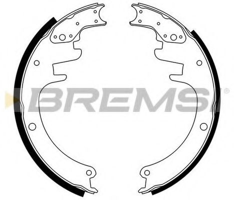 BREMSI GF4451 Ремкомплект барабанных колодок BREMSI для CHEVROLET