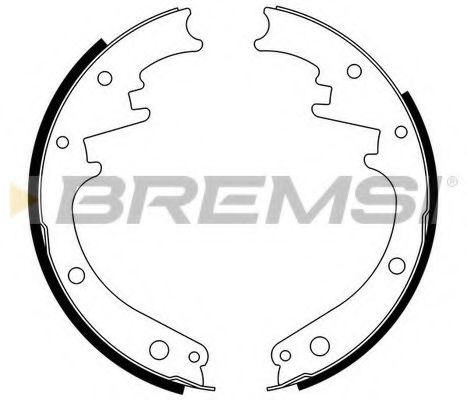 BREMSI GF4473 Ремкомплект барабанных колодок для CADILLAC