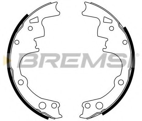 BREMSI GF4514 Ремкомплект барабанных колодок BREMSI для CHEVROLET