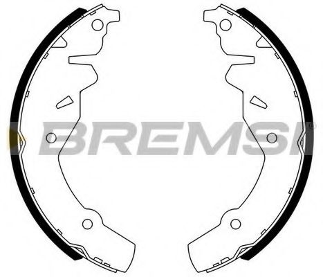 BREMSI GF4520 Тормозные колодки барабанные BREMSI для CHRYSLER