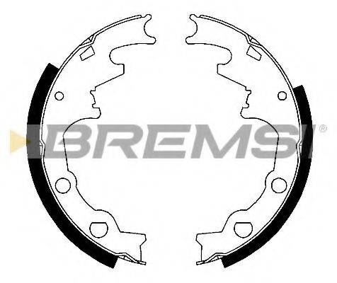 BREMSI GF4569 Тормозные колодки барабанные для FORD USA