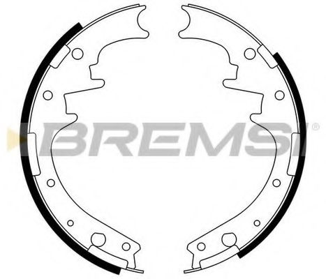 BREMSI GF4581 Тормозные колодки барабанные для FORD USA