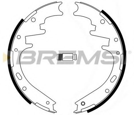 BREMSI GF4723 Тормозные колодки барабанные для FORD USA