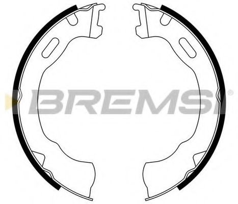 BREMSI GF4791 Тормозные колодки барабанные для FORD USA EXPLORER