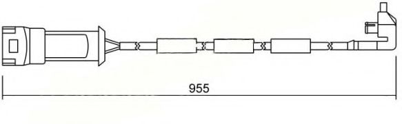 BREMSI WI0510 Датчик износа тормозных колодок BREMSI 