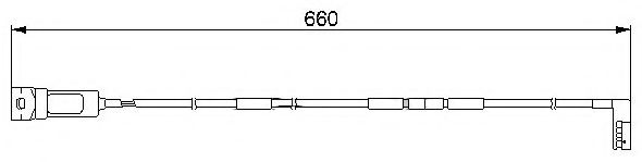 BREMSI WI0521 Датчик износа тормозных колодок для OPEL ASTRA F универсал (51, 52)