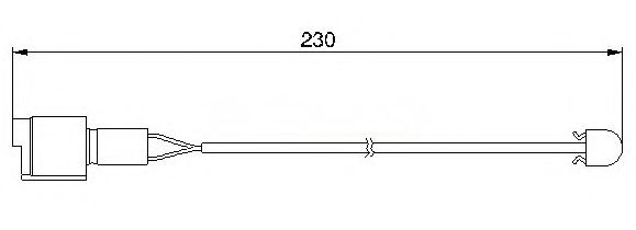 BREMSI WI0526 Датчик износа тормозных колодок BREMSI 