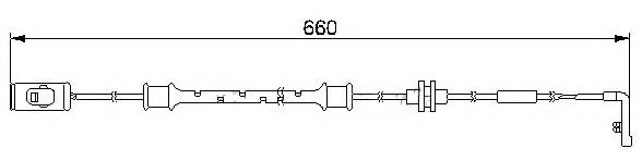 BREMSI WI0559 Датчик износа тормозных колодок для CHEVROLET