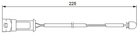 BREMSI WI0575 Датчик износа тормозных колодок для AUDI 100